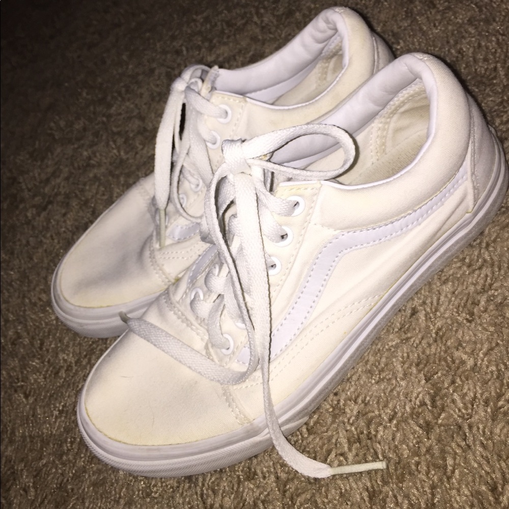 White Old school vans